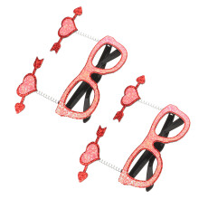 10Pz Occhiali A Forma Cuore Rosa Per Party Amore Matrimonio E Foto