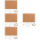 4Set Bacheca in Khaki Per Note Foto Messaggi Uso Domestico 6