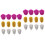 24Pz Pom Poms Cheerleader in Pet Per Danza E Cosplay 3