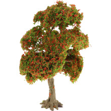 Mini Alberi Finti 15 Cm Con Base Per Diorama Paesaggio Autunnale