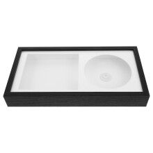 2Pz Vinile Legno Bianco 3D Sospesa Esposizione Musica