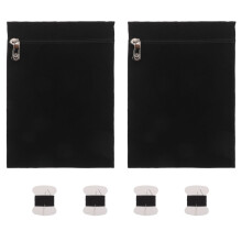 2Pz Cucibili Antifurto Nere Con Zip Per Cappotti E Blazer