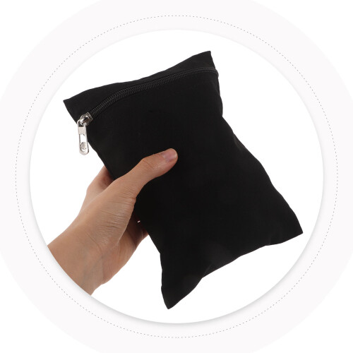 2Pcs Black Hidden Zip Pockets DIY Sewing Canvas for Coats and Jackets 1
