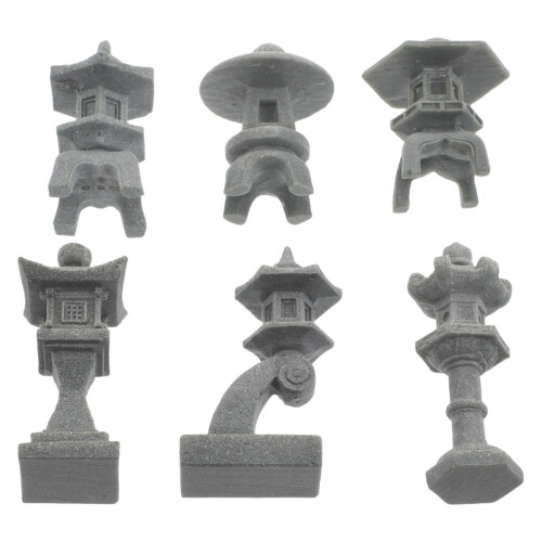 18Pz Mini Statue Resina Per Acquari E Terrari 1