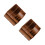 2Pz Cassettiera in Legno Marrone Organizer Desktop Per 7
