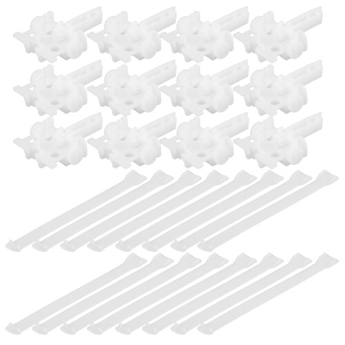 36Set Clip E Supporti Tende in PP Per Casa