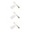 3Conjuntos Escova De Para Garrafas Verde PP ABS Com 5