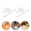 36Set Clip E Supporti Tende in PP Per Casa 8