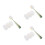 3Conjuntos Escova De Para Garrafas Verde PP ABS Com 6