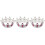 3Pz Mini Viola Con Pettine E Strass Accessorio Compleanno 9