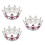 3Pz Mini Viola Con Pettine E Strass Accessorio Compleanno 4
