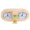 Sauna Thermometer Hygrometer Hout Groen Zandloper Timer 1