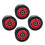 2Set Ruote Roller Doppia PU Nero Per Pattini Outdoor Strade 1