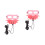 2Pz Accessorio Guinzaglio Per Con in Cuoio Rosa 4
