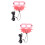 2Pz Accessorio Guinzaglio Per Con in Cuoio Rosa 7