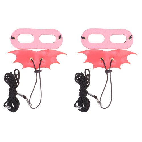 2Pz Accessorio Guinzaglio Per Con in Cuoio Rosa 1