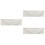 3Pz Tende Decorative Cucina Cotone Beige Valance Con Nappe Raffinate 6