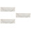 3Pz Tende Decorative Cucina Cotone Beige Valance Con Nappe Raffinate 7