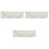 3Pz Tende Decorative Cucina Cotone Beige Valance Con Nappe Raffinate 4