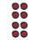 2Set Ruote Roller Doppia PU Nero Per Pattini Outdoor Strade 4