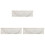 3Pz Tende Decorative Cucina Cotone Beige Valance Con Nappe Raffinate 3