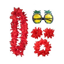 15Szt Czerwone Party Ananas Hawajskie Zabawy