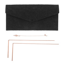 1 Set Messing Pendelstaven Met Fluweelzakje Voor Schatzoeking