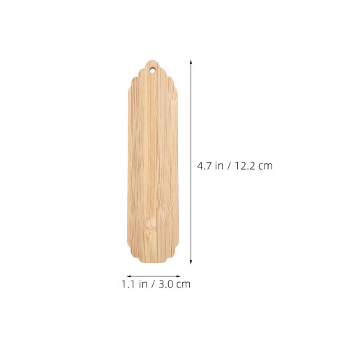 15Pz Tag Legno Rettangolari Khaki Da Dipingere Per E Feste 1