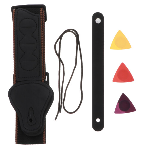 4Conjuntos Kit Premium De Correias Para Guitarra Com E Estilo