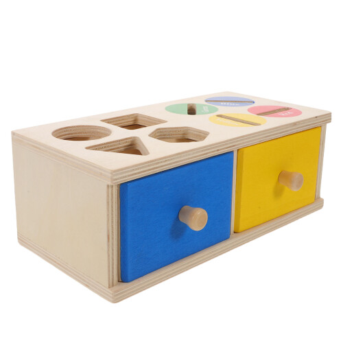 2Sets Montessori Wooden Shape Sorting Toy Kids Development 2