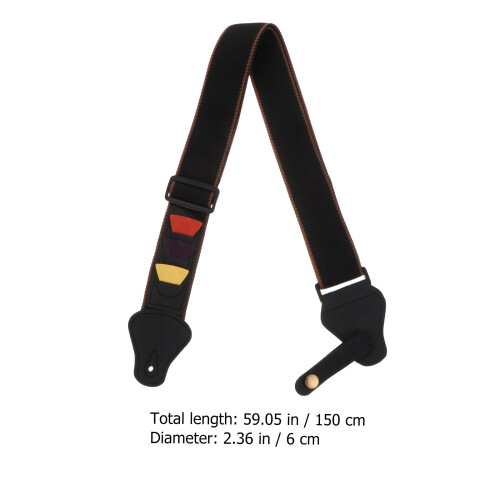 4Conjuntos Kit Premium De Correias Para Guitarra Com E Estilo 1