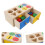 2Sets Montessori Wooden Shape Sorting Toy Kids Development 11