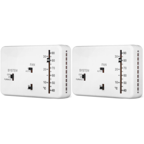 2Sets Durable ABS Rv Thermostat for Camper Heat/ Replacement 1
