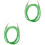 2St Flexibele Groene Patch Kabels Bas Gitaar Audio Effect Kabels 5
