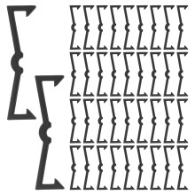 240Szt Czarne Zatrzaski Do Organizera Haków Pegboard Tworzywo Trwałe