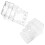 2Pcs Clear Acrylic Multi-Tier Display Stand for Brochures Menus Flyers 1