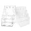 2Pcs Clear Acrylic Multi-Tier Display Stand for Brochures Menus Flyers 9