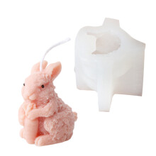 Moule en Silicone Flexible polyvalent,-Carr grignotant un lapin