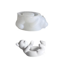 Candle Accessories Molds Candle Holder Mold Bear-hugging bear