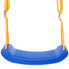 Blaues Outdoor-Kindersitz für Schaukel mit verstellbarem, reißfestem Seil und rutschfestem Schnallensystem