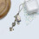 4/8 Pack Charm 3D Soft Otters Pendants Flocking-       8 5