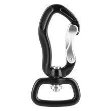 Lockable Carabiner With Swivel Design Aluminum Construction For Outdoor Activities Fast Attachment Strong And Secure For Hiking Camping Dog Leash Keyc