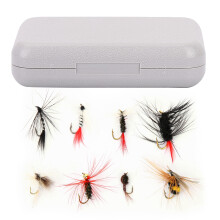 Kit d'assortiment de mouches de pêche à la mouche, comprenant des nymphes sèches et noyées de haute qualité, des poppers, des streamers et des