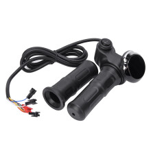 Electric Throttle Grip Anti Slip Handle Ergonomic Design For Scooter Motorcycle With Digital Voltage Display Compatible With Lithium Lead Acid Battery