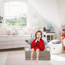 Klappbare Couch fürs Kinderzimmer, vom Sofa zur Liege mit niedlichem Cartoon-Design, 2-in-1-Klappsofa zum Lesen und Schlafen,