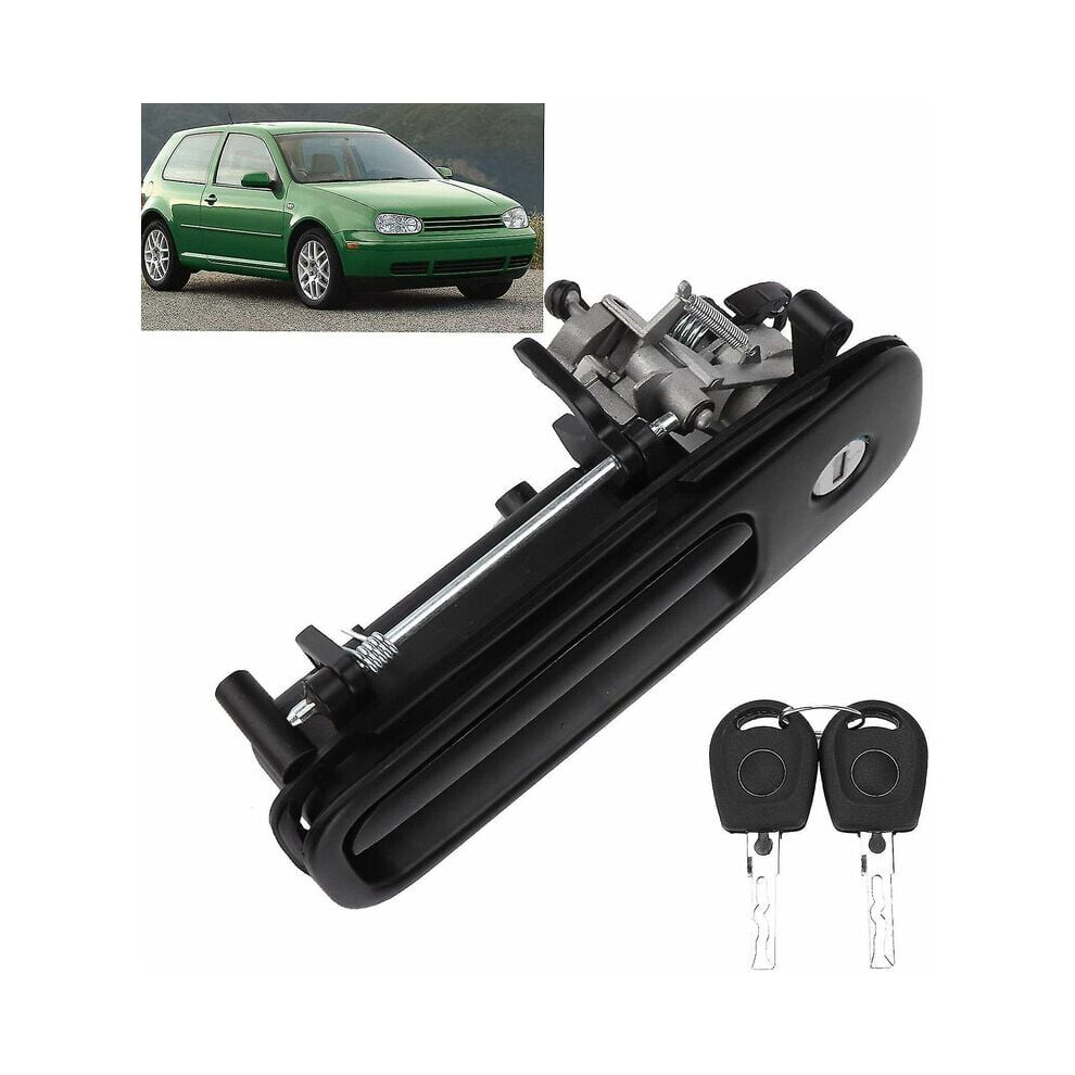 Exterior Door Handle, Smooth Direct Replacement For Specific Car Models Including Caddy Iii (2K), Golf Iii & Iv Variants, Front Passenger Black 9169997244338