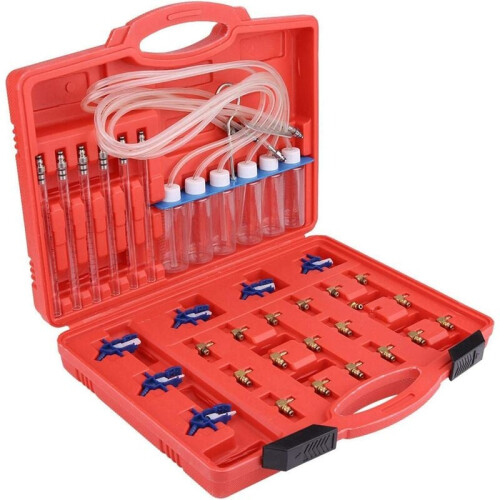 Engine Compression Tester for Diesel Injector Flow Meter, Precise Scale Tools Leak Off Test Kit With High Quality Materials for Cylinder Common Rail 1