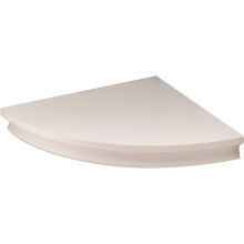 Floating Corner Shelves, Stylish Design For Home Decor, Arc-Shaped Wood Corner Wall Shelves, Space-Saving Solution For Living Room, Kitchen, Bedroom