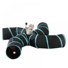 Feline Fun Center, Helt sluten katttunnel med stålram och lättrengörlig interiör, Utformad för innekatter och små husdjur