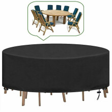 Waterdichte hoes voor tuinmeubelen, scheurvast materiaal, universele hoes voor tuinsets.